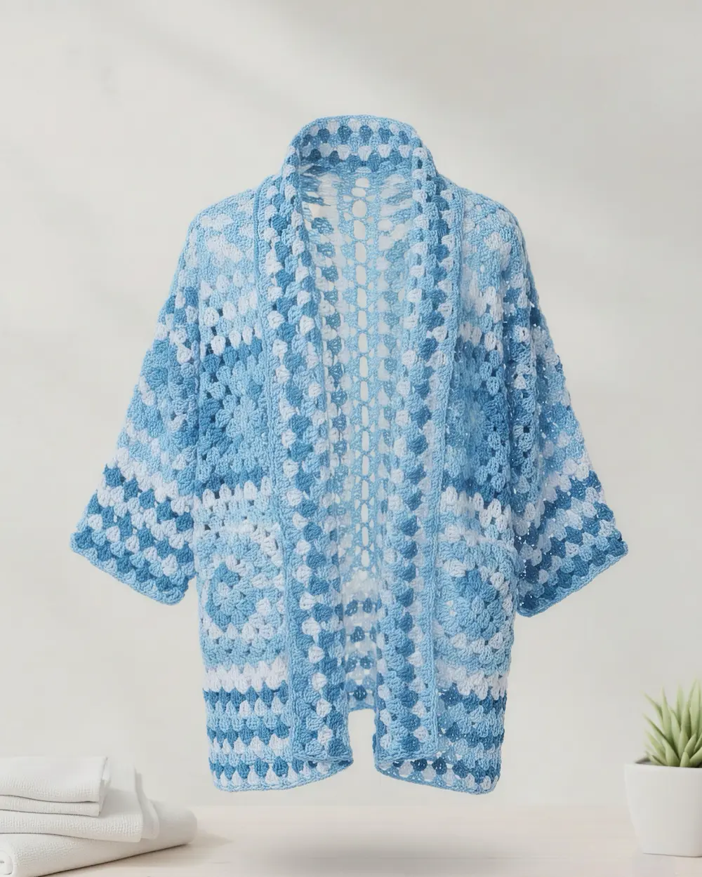 the indigo infinity oversized cardigan
